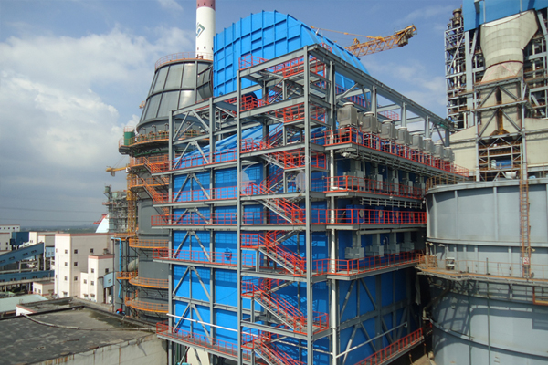 國(guó)電諫壁發(fā)電廠兩臺(tái)100萬(wàn)千瓦機(jī)組配套濕式電除塵器